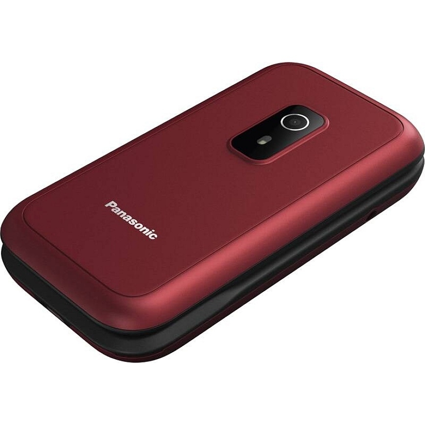 Panasonic KX-TF600EXR mobilus telefonas 7,11 cm (2,8") 132 g Raudonas senjorų telefonas – 2