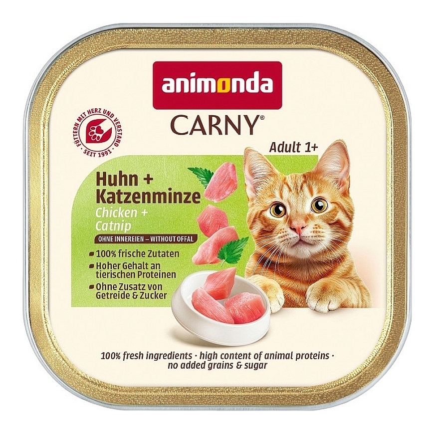 ANIMONDA Carny Pieaugušajiem Vistas un kaķumētras Mono - mitrais kaķu barība - 85g