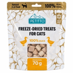 PETITTO Freeze-dried duck treats - cat treats - 70g