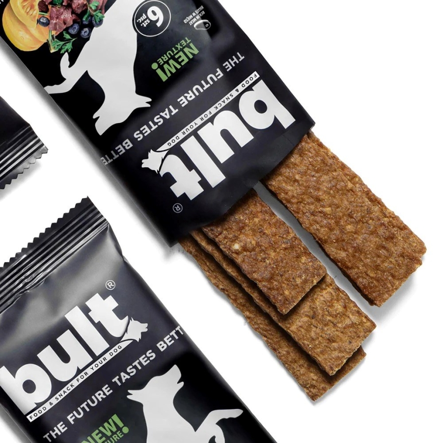 BULT Tasty Strips Superfoods kani - koiran herkku - 6 kpl. – 2