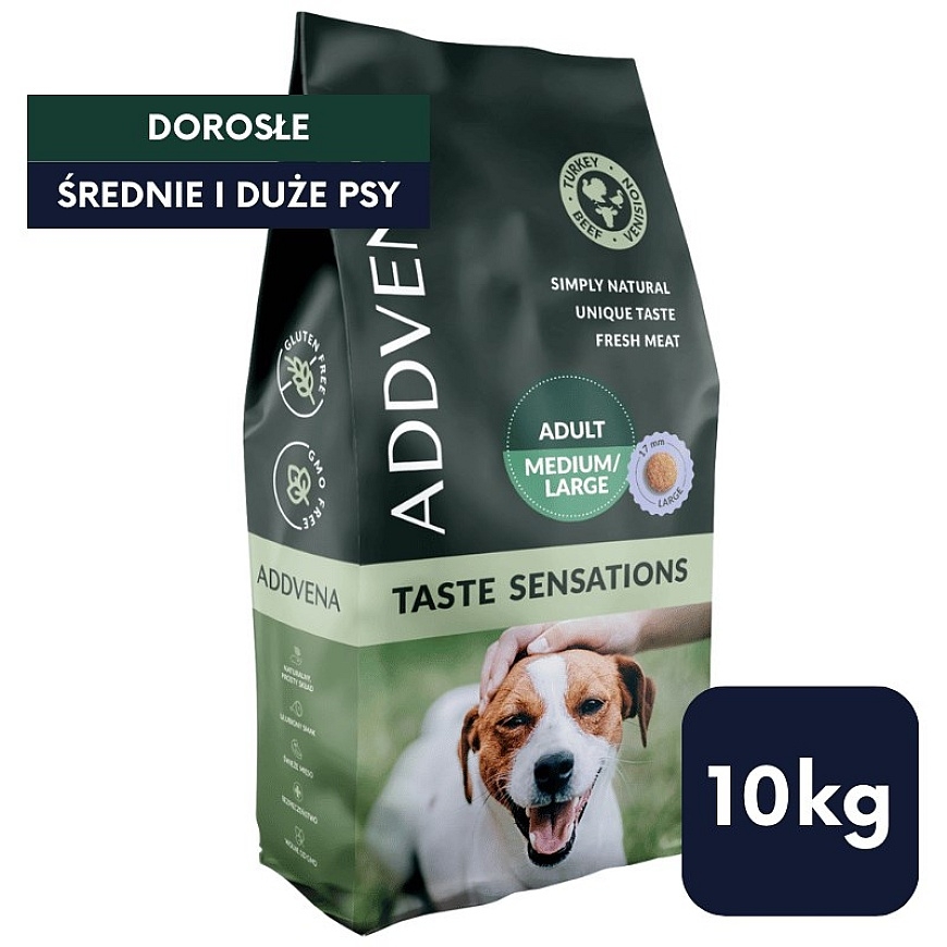 ADDVENA Taste Sensations Adult Medium/Large Turkey - dry dog food - 10kg – 2