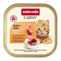 ANIMONDA Carny Взрослый Курица и гусь - влажный корм для кошек - 85 г