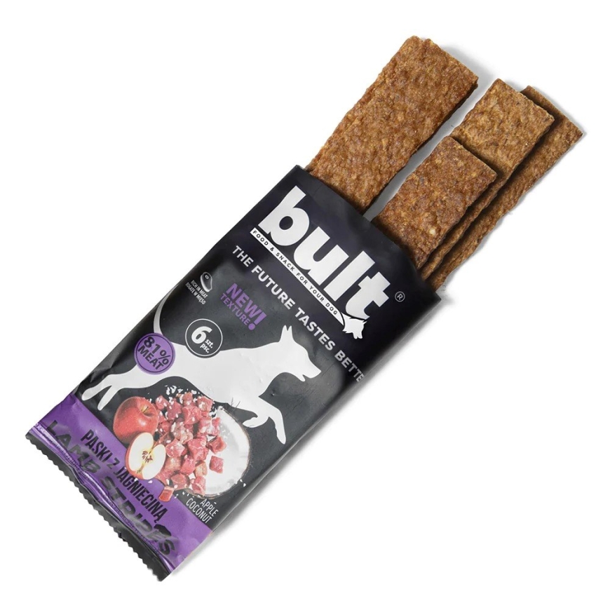 BULT Tasty Strips Superfoods lampaanliha - koiranherkku - 6 kpl. – 2