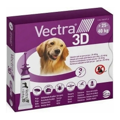 CEVA Vectra 3D (25-40kg) - loishäätävä tippapullo koirille - 3 x 4ml