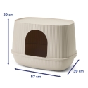 SAVIC Moona Mocha - cat litter box - 57x39x39cm SAVIC Moona Mocha - cat litter box - 57x39x39cm