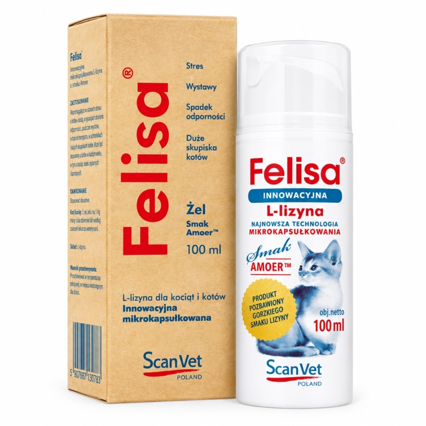 SCANVET Felisa - диетические добавки для кошек - 100 мл