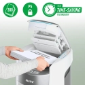 Leitz IQ OptiMax Autofeed Office 300 P5 Micro Cut Paper Shredder Leitz IQ OptiMax Autofeed Office 300 P5 Micro Cut Paper Shredder