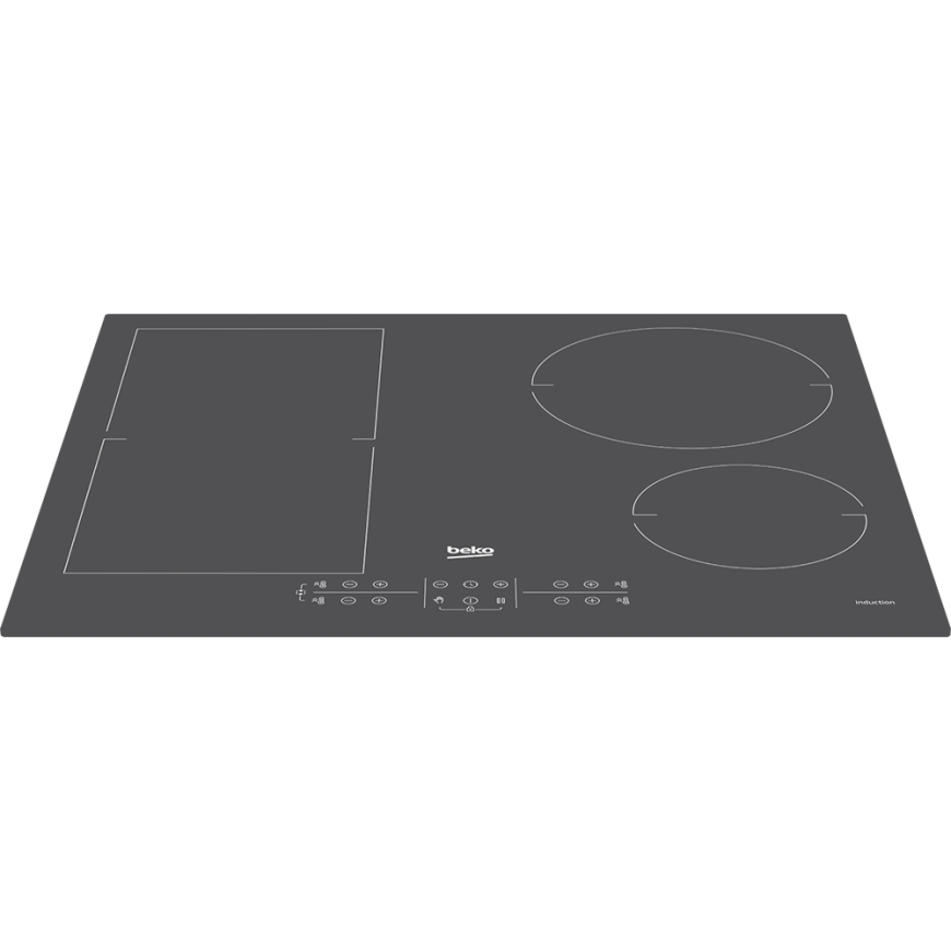 Beko HII64200FMTZG viryklė Pilka Įmontuoti 60 cm Indukcinė viryklė, padalyta į sritis 4 zone(s) – 3