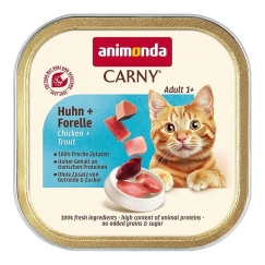 ANIMONDA Carny Aikuiset Kana ja taimen - märkä kissanruoka - 85g