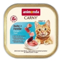 ANIMONDA Carny Adult Vistas un foreles - mitrā kaķu barība - 85g ANIMONDA Carny Adult Vistas un foreles - mitrā kaķu barība - 85g