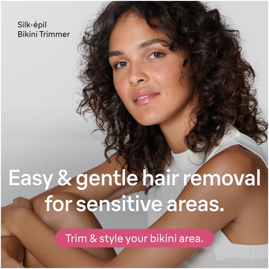 Braun Silk·épil bikini trimmeris, + 4 papildus piederumi, FG1100, balts – 3