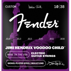 Fender Hendrix Voodoo Child™ kitaran kieled, nikeldatud teras, Bullet-peaga .010-.038
