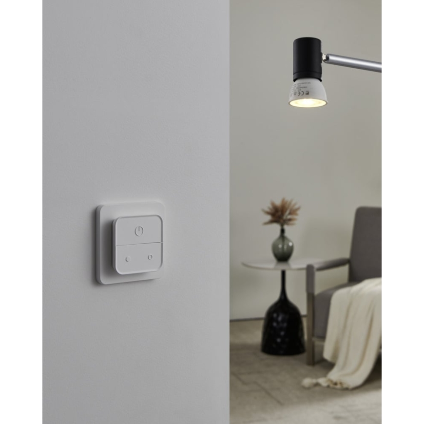 Eglo Connect.z smart bulb, GU10, RGB+CCT, 4.9 W, 420 lm, opal, 3 pieces, wall switch – 5