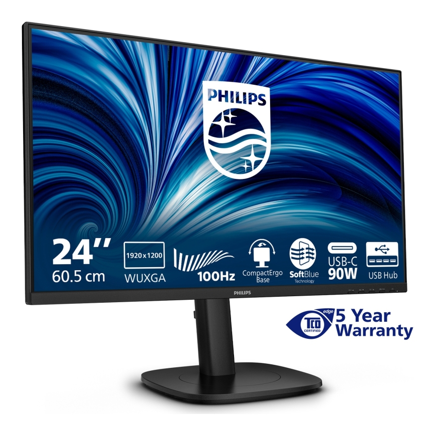 Philips 3000 series 24B2U3301D/00 kompiuterio monitorius 61,2 cm (24.1") 1920 x 1200 pikseliai WUXGA – 4