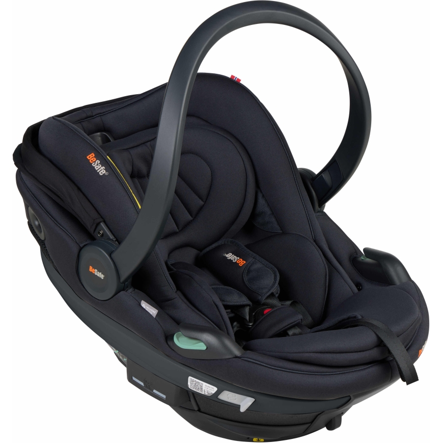 BeSafe Go Beyond 2 drošības sēdeklis, 40–87 cm, Melns SoftBreeze