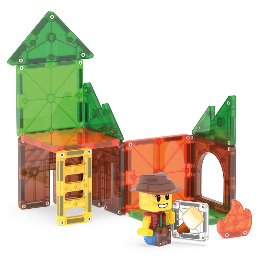 MAGNA-TILES Metsäretki magnētiskā būvniecības komplekts, 16 daļas – 4