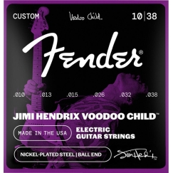 Fender Hendrix Voodoo Child™ -stīgas komplekts, niķelēts tērauds, lodveida galva .010-.038