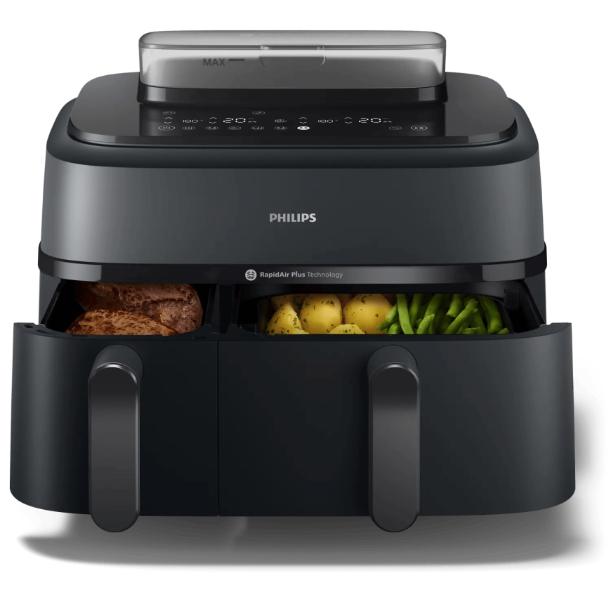 Philips 5000 series NA550/00 taukvāres katls Dubults 9 L Atsevišķs 2750 W Karstā gaisa fritētājs Mel – 2