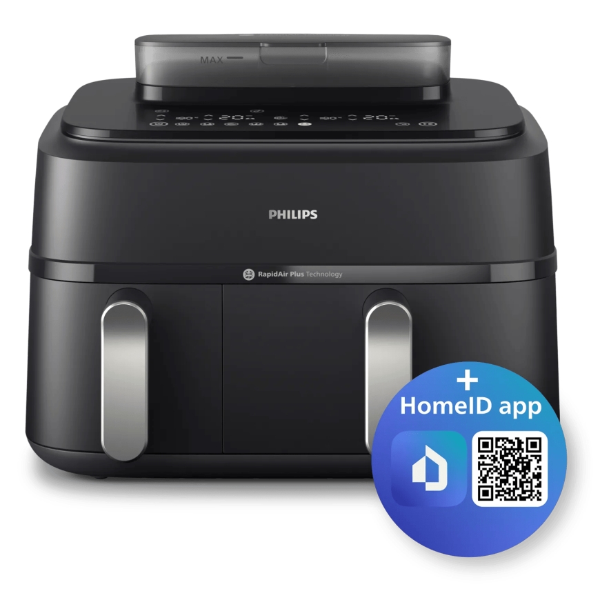 Philips 5000 series NA550/00 fryer Double 9 L Stand-alone 2750 W Hot air fryer Black – 4