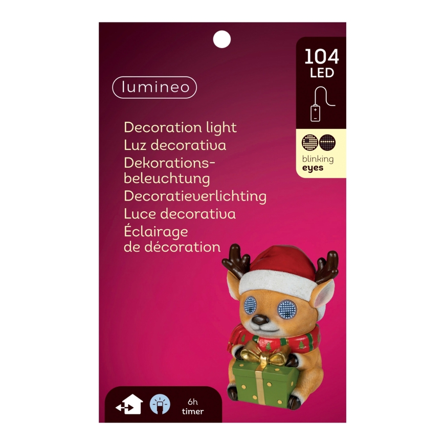 Lumineo LED-елочная гирлянда с подвижными огоньками, 35 см, для использования внутри и снаружи. – 3