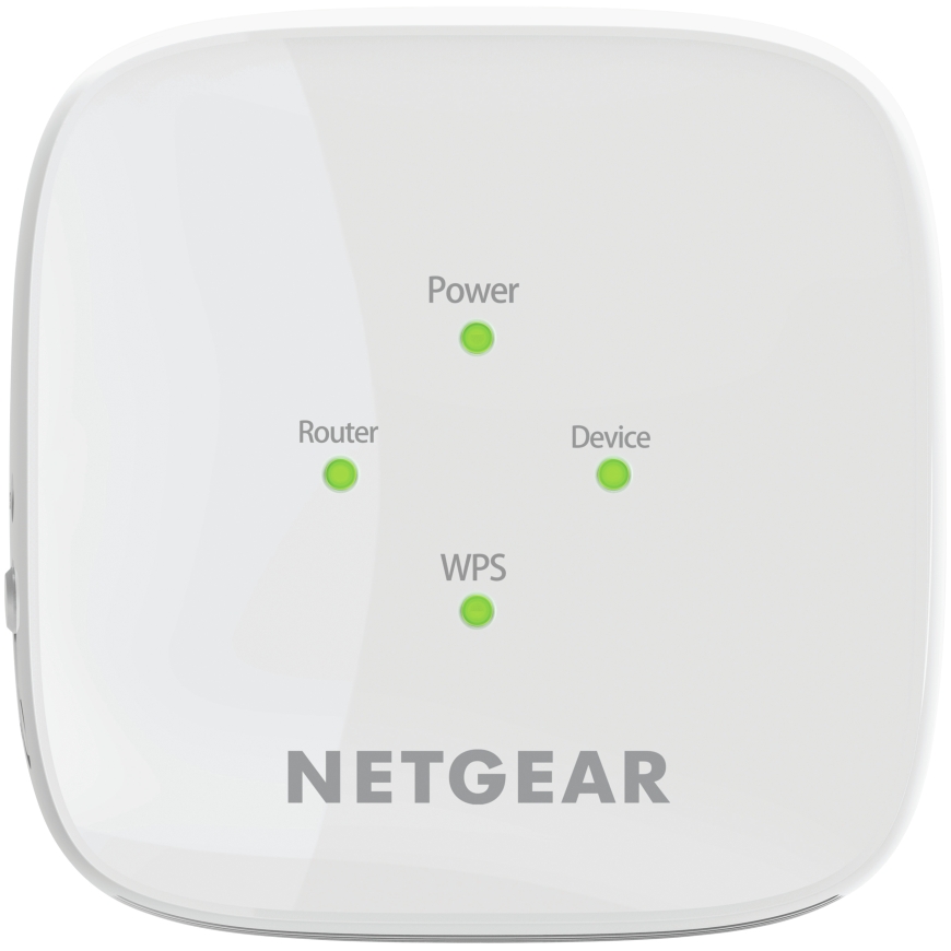 NETGEAR EX6110 Verkkolähetin ja -vastaanotin Valkoinen 10, 100, 300 Mbit/s