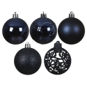 Decoris небьющиеся елочные украшения, 6 см, королевский синий, 35 шт. Decoris небьющиеся елочные украшения, 6 см, королевский синий, 35 шт.