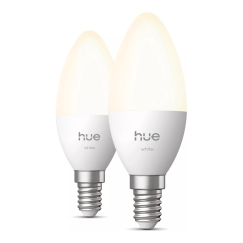 Philips Hue, valkoinen B39-kynttilälamppu – E14-älylamppu