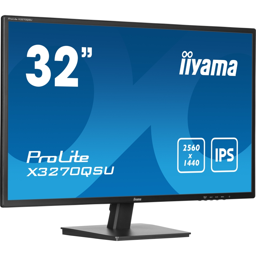 iiyama ProLite X3270QSU-B1 monitori 81,3 cm (32") 2560 x 1440 pikseļi Wide Quad HD LED Melns