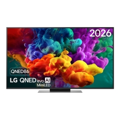 LG QNED evo AI MiniLED 55QNED86B6B 139,7 cm (55") 4K Ultra HD Smart TV Wi-Fi Черный
