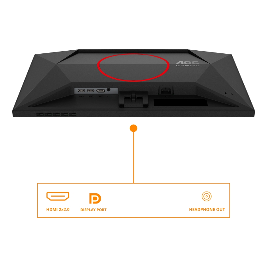 AOC G4 24G4ZRE монитор для ПК 60,5 cm (23.8") 1920 x 1080 пикселей Full HD LED Черный, Красный – 3