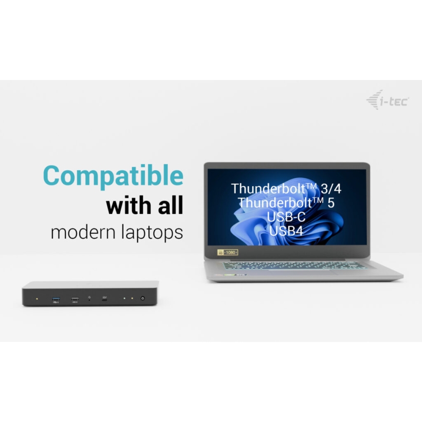 i-tec TB4INTGDUAL4KDOCPD dokstacija Vadu Thunderbolt 4 Melns – 5