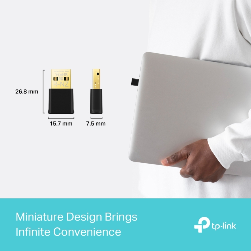 TP-Link Archer AX1800 Nano Wi-Fi 6 Wireless USB Adapter – 4