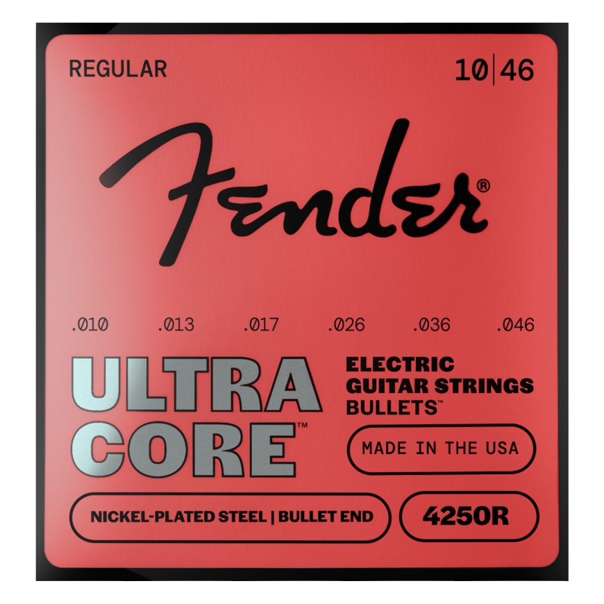 Fender Ultracore™ Bullets™ 420R kitaran keeled, nikeldatud teras, Bullet-päid, .010-.046