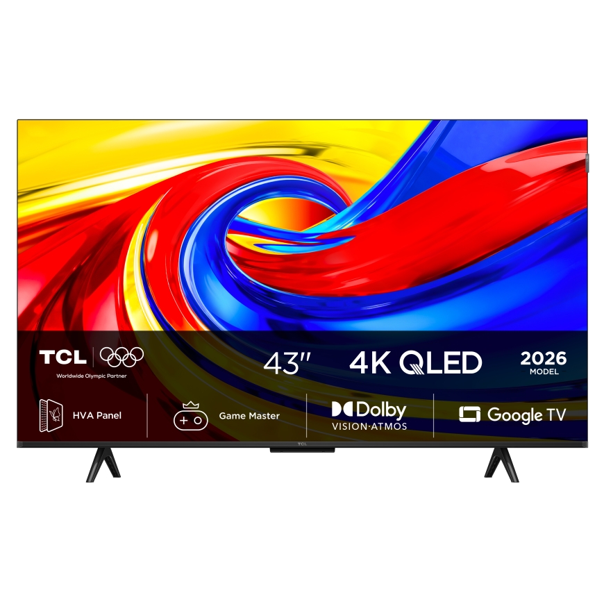 TCL P7L 43P7L televizors 109,2 cm (43") 4K Ultra HD Viedtelevizors Wi-Fi Melns 400 cd/m²