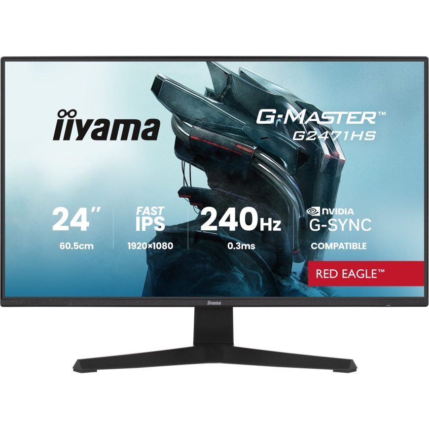 iiyama G-MASTER G2471HS-B1 tietokoneen litteä näyttö 60,5 cm (23.8") 1920 x 1080 pikseliä Full HD Mu