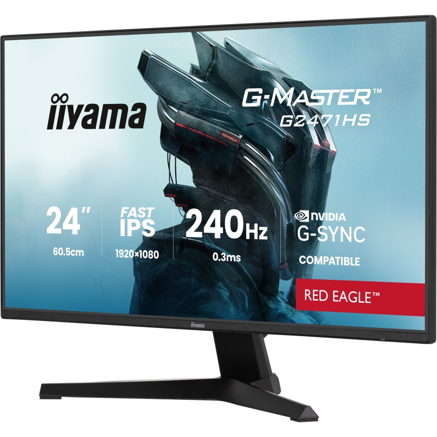 iiyama G-MASTER G2471HS-B1 tietokoneen litteä näyttö 60,5 cm (23.8") 1920 x 1080 pikseliä Full HD Mu – 2