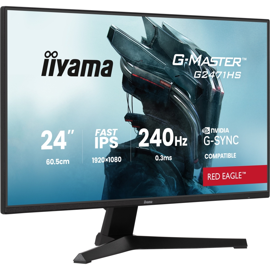 iiyama G-MASTER G2471HS-B1 tietokoneen litteä näyttö 60,5 cm (23.8") 1920 x 1080 pikseliä Full HD Mu – 3