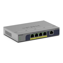 NETGEAR GS105PP Hallitsematon Gigabit Ethernet (10/100/1000) Power over Ethernet -tuki Työpöytä-/seinäkiinnitys Harmaa