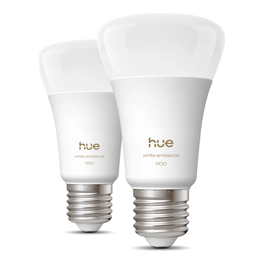 Philips Hue balts atmosfēras apgaismojums A60 – viedā spuldze E27 – 1100 – 2