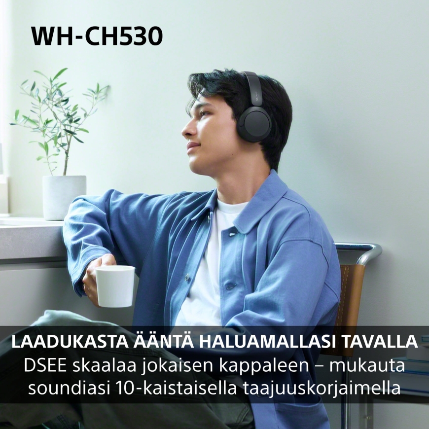 Sony WH-CH530 belaidės ausinės, juoda – 3
