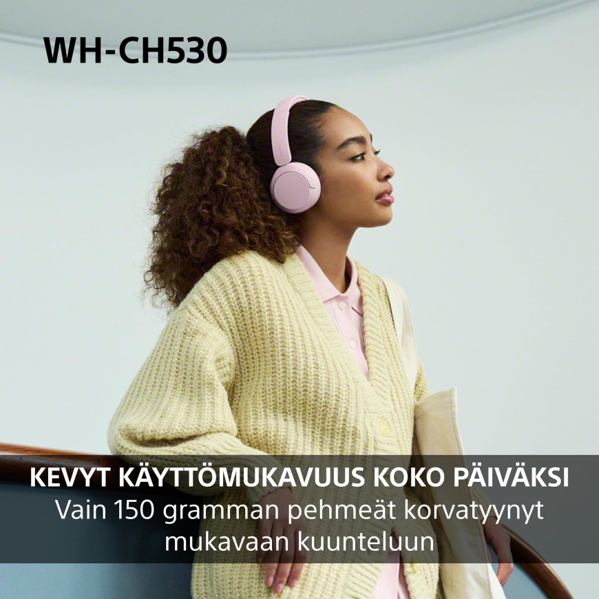 Sony WH-CH530 belaidės ausinės, juoda – 4