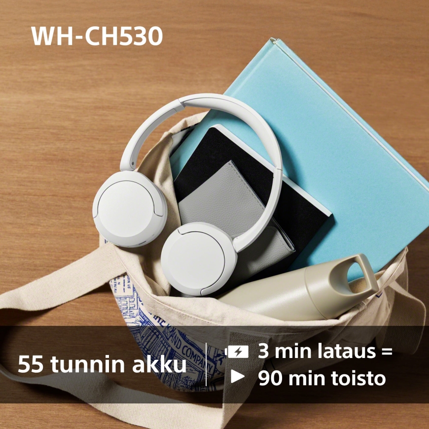 Sony WH-CH530 belaidės ausinės, juoda – 5