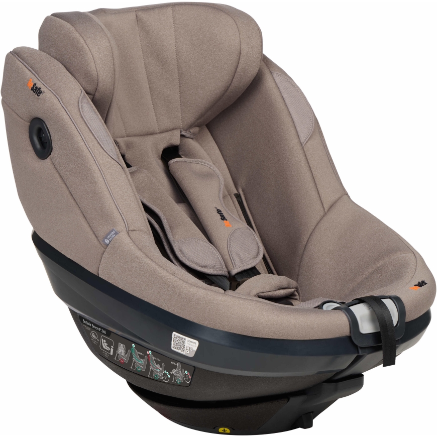 BeSafe Beyond 360 2 turvaistuin, 61–125 cm, Tume Liiv SoftBreeze