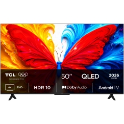 TCL S5L 50S5L teler 127 cm (50") 4K Ultra HD Nutiteleri funktsioon WiFi Must 300 cd/m²