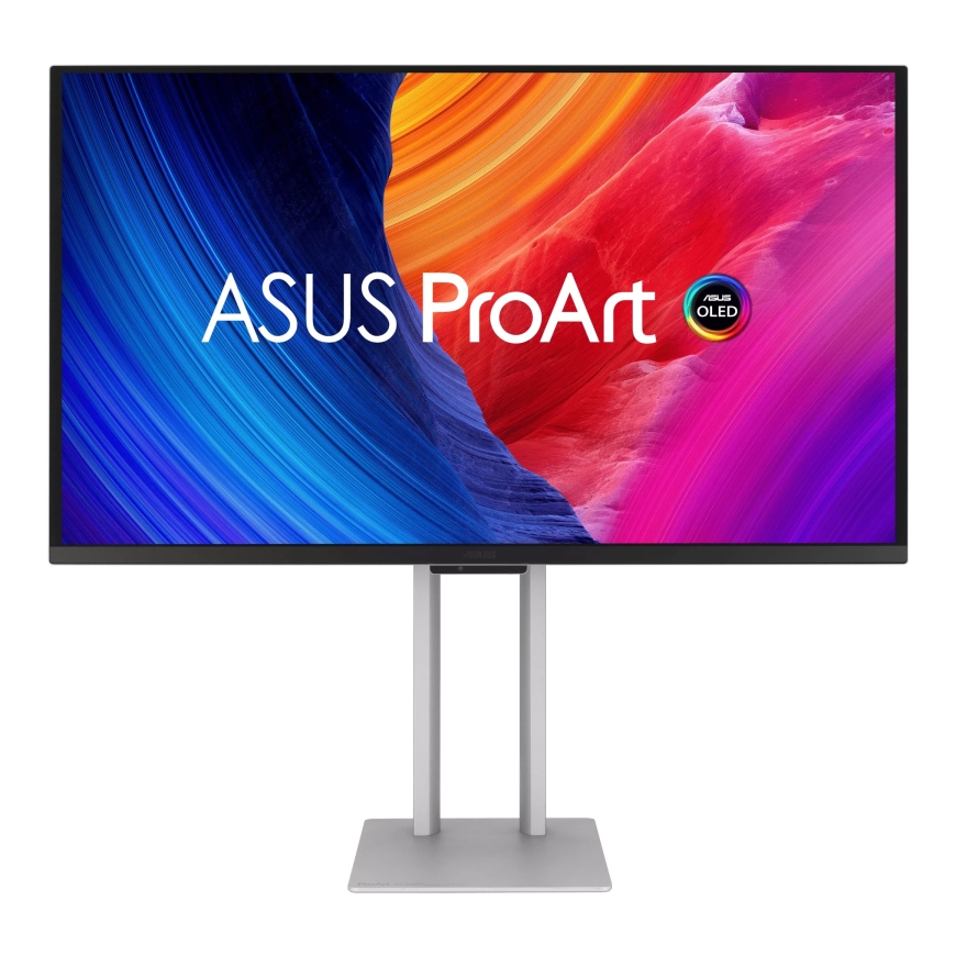 ASUS ProArt OLED PA27UCDMR monitori 67,3 cm (26.5") 3840 x 2160 pikseļi 4K Ultra HD LED Sudrabs