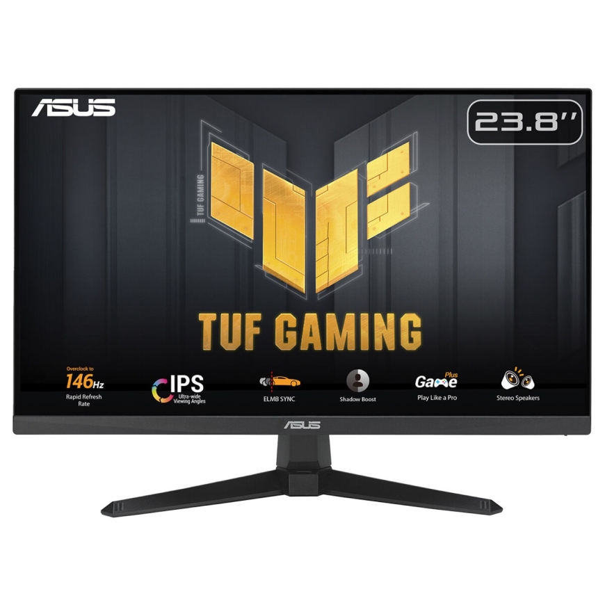 ASUS VG249QE5A tietokoneen litteä näyttö 60,5 cm (23.8") 1920 x 1080 pikseliä Full HD LCD Musta