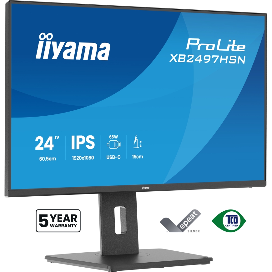 iiyama ProLite XB2497HSN-B1 monitori 60,5 cm (23.8") 1920 x 1080 pikseļi Full HD LED Melns