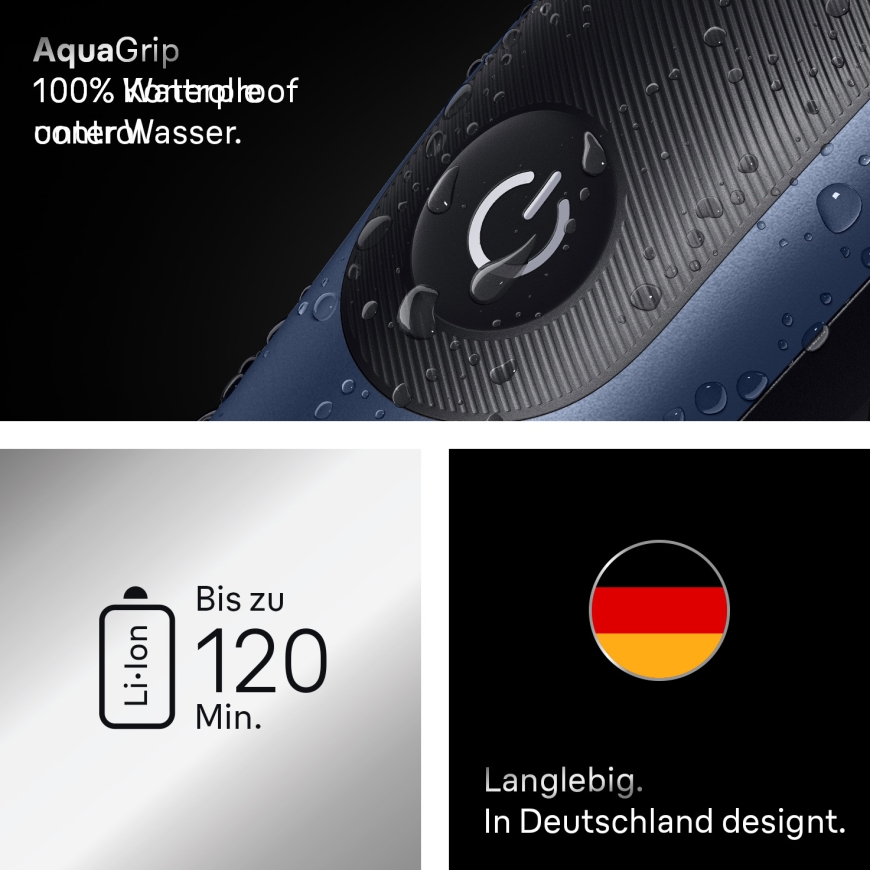 Braun AIO7540 Black, Blue 14 Lithium-Ion (Li-Ion) – 2