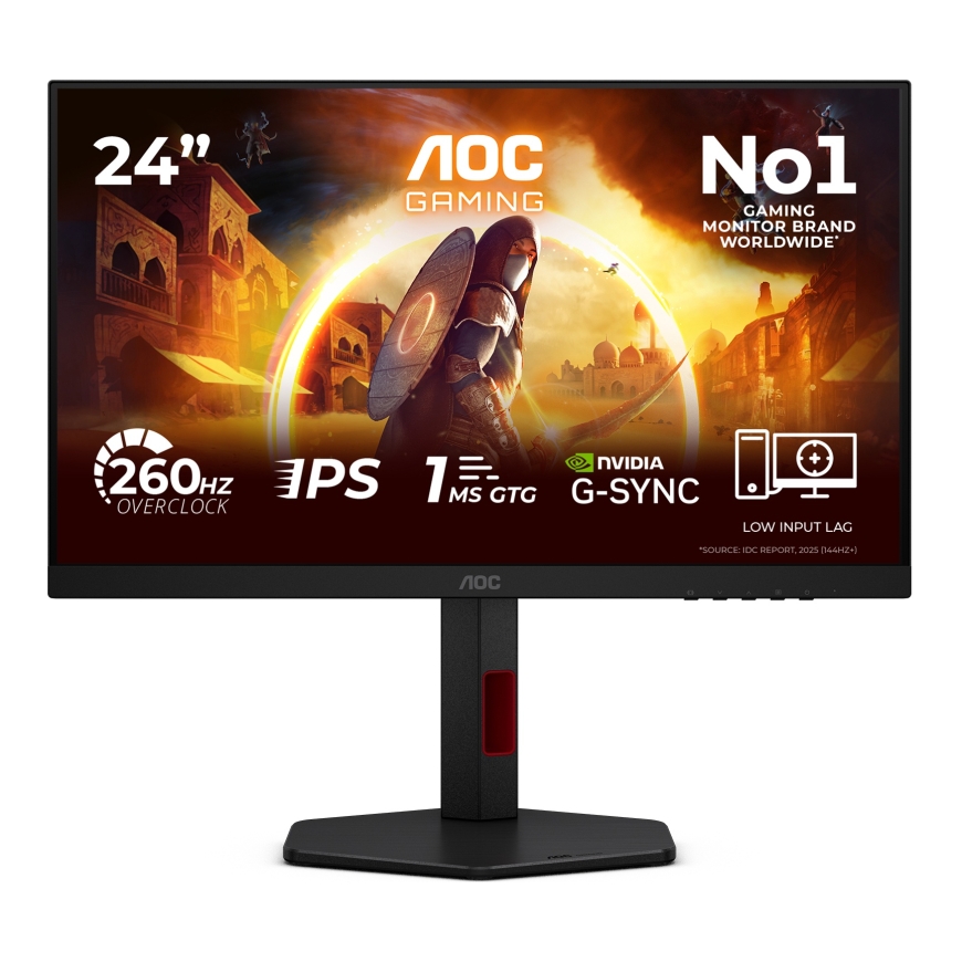 AOC G4 24G4ZR монитор для ПК 60,5 cm (23.8") 1920 x 1080 пикселей Full HD LED Черный, Красный