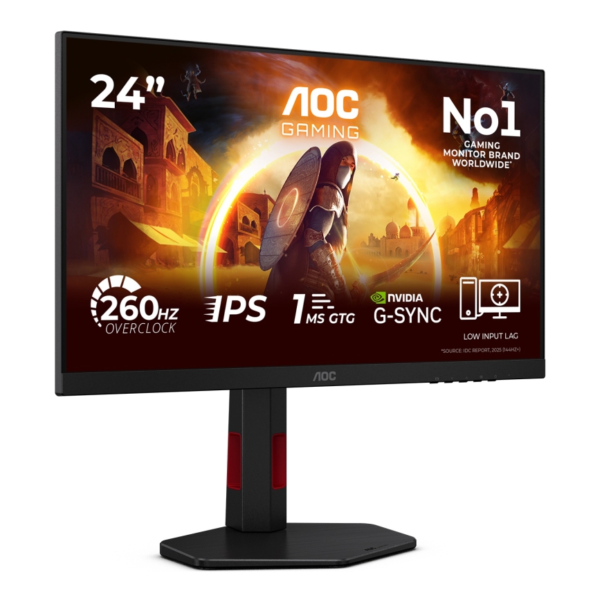 AOC G4 24G4ZR monitori 60,5 cm (23.8") 1920 x 1080 pikseļi Full HD LED Melns, Sarkans – 2